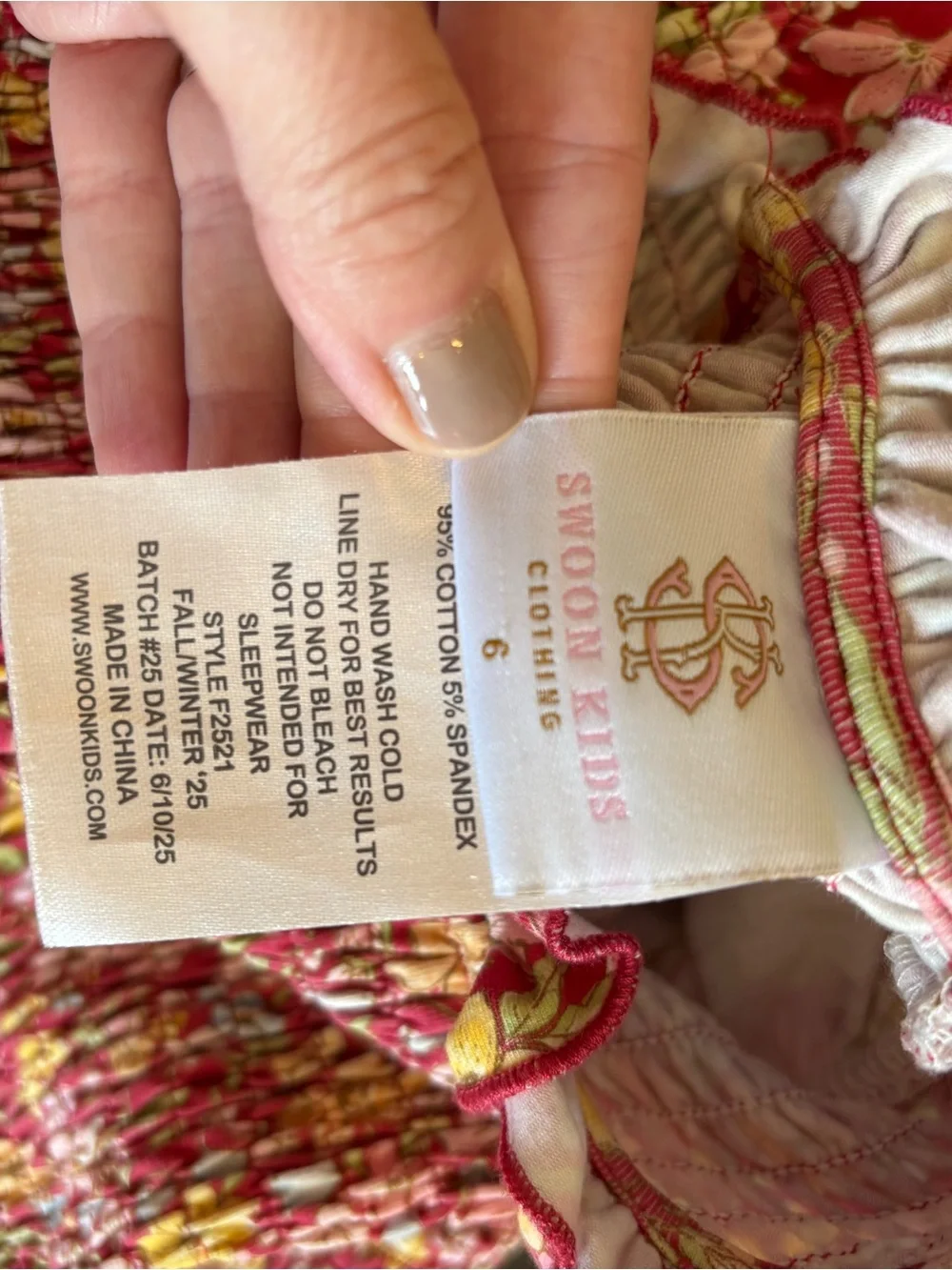 Swoon Kids comfortable red